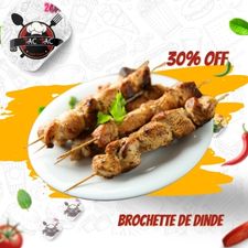 Brochette de dinde