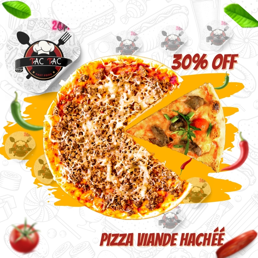 Pizza viande Hachéé